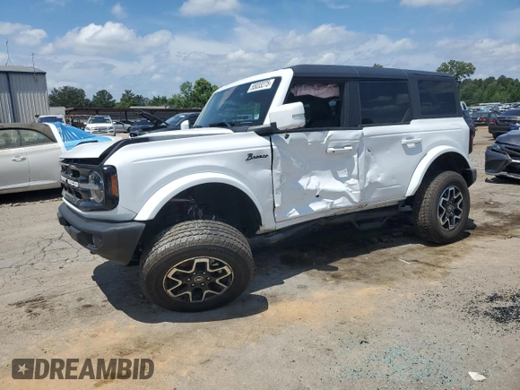 2024 Ford Bronco Outer Banks with VIN 1FMDE8BH6RLB02611, listed as a Copart auction lot 55033275 with 8,590 mi miles and Salvage title. Bid and sale history available at DreamBid. Image 1.