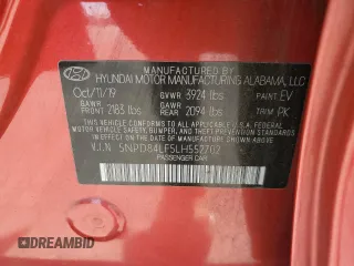 2020 Hyundai Elantra Value Edition z VIN 5NPD84LF5LH552702, wystawiony jako Copart lot #58124225 z przebiegiem 47 690 mil mil oraz Szkoda całkowita • Salvage title. Historia ofert i sprzedaży dostępna na DreamBid. Obrazek 12.