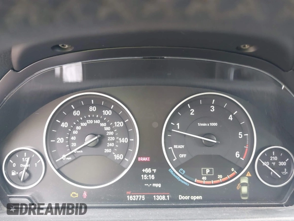 2014 BMW 3 Series 328d xDrive with VIN WBA3D5C59EKX96701, listed as a IAAI auction lot 40716972 with 163,775 mi miles. Bid and sale history available at carsss.com. Image 15.