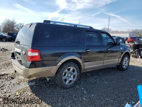 2013 Ford Expedition EL XLT with VIN 1FMJK1J52DEF23233, listed as a Copart auction lot 46584265 with 197,999 mi miles and Salvage Title. Bid and sale history available at carsss.com. Image 3.