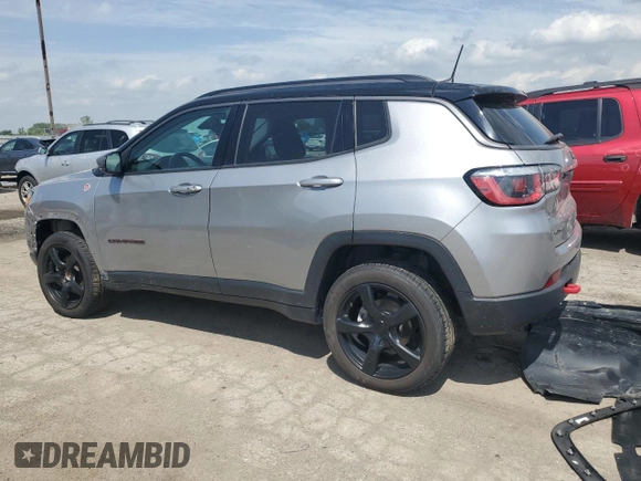 2019 Jeep Compass Trailhawk z VIN 3C4NJDDB3KT739939, wystawiony jako Copart lot #56695985 z przebiegiem 99 941 mil mil oraz Szkoda całkowita • Salvage title. Historia ofert i sprzedaży dostępna na DreamBid. Obrazek 2.
