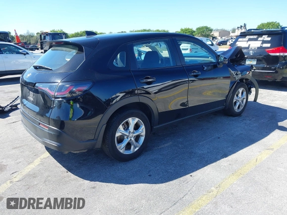 2023 Honda HR-V LX with VIN 3CZRZ1H30PM742854, listed as a IAAI auction lot 41672853 with 30,048 mi miles and . Bid and sale history available at DreamBid. Image 4.