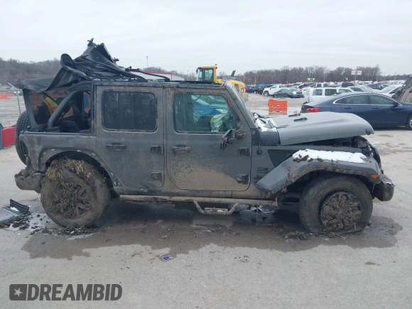 2023 Jeep Wrangler Willys with VIN 1C4HJXDN1PW596046, listed as a IAAI auction lot 41580875 with 48,451 mi miles and . Bid and sale history available at DreamBid. Image 14.