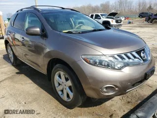 2009 Nissan Murano LE with VIN JN8AZ18W99W214380, listed as a Copart auction lot 48224695 with 146,228 mi miles and Salvage Title. Bid and sale history available at carsss.com. Image 4.