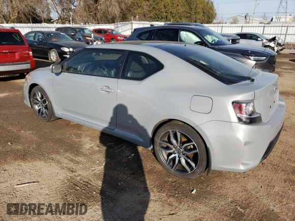 2014 Scion tC with VIN JTKJF5C7XE3086652, listed as a Copart auction lot 46542145 with 216,577 mi miles and Salvage Title. Bid and sale history available at carsss.com. Image 2.
