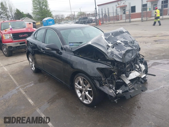 2009 Lexus IS 250 with VIN JTHBK262395089231, listed as a IAAI auction lot 41915561 with 276,285 mi miles. Bid and sale history available at carsss.com. Image 1.