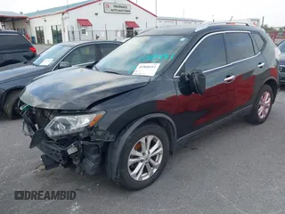 2016 Nissan Rogue SV with VIN KNMAT2MT9GP614414, listed as a IAAI auction lot 41968457 with 252,533 mi miles and . Bid and sale history available at carsss.com. Image 6.