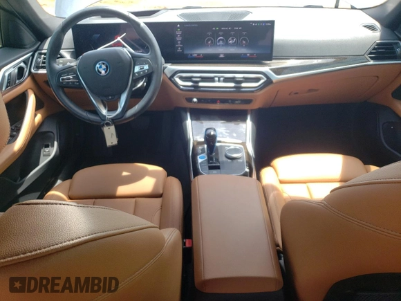2023 BMW i4 eDrive40 with VIN WBY73AW08PFN75939, listed as a Copart auction lot 56928064 with 10,295 mi miles and Salvage Title. Bid and sale history available at carsss.com. Image 8.