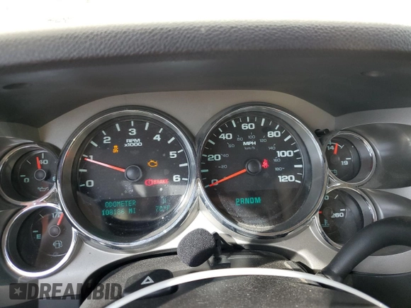 2013 Chevrolet Silverado 1500 LT with VIN 3GCPCSE05DG139679, listed as a Copart auction lot 54128255 with 108,186 mi miles and Salvage Title. Bid and sale history available at DreamBid. Image 9.