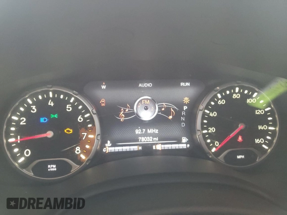 2017 Jeep Renegade Limited with VIN ZACCJBDB9HPF78962, listed as a Copart auction lot 62707325 with 78,032 mi miles and Salvage title. Bid and sale history available at DreamBid. Image 9.