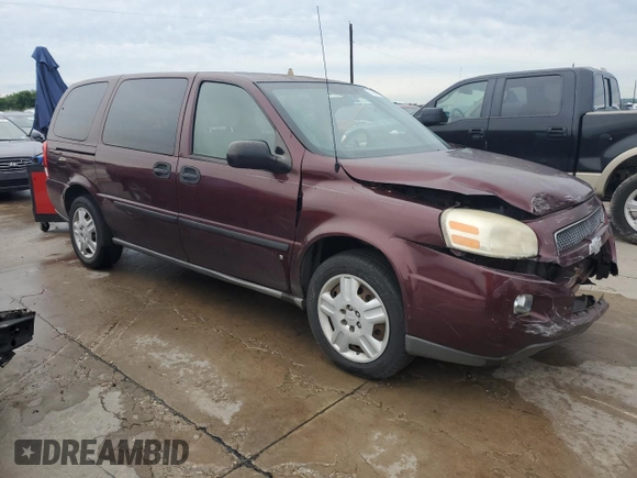 2008 Chevrolet Uplander LS with VIN 1GNDV23WX8D131396, listed as a Copart auction lot 56591764 with 209,031 mi miles and Salvage Title. Bid and sale history available at carsss.com. Image 4.