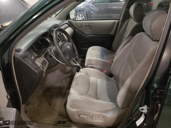 2001 Toyota Highlander with VIN JTEGF21A710006262, listed as a Copart auction lot 49304855 with 281,636 mi miles and Clean Title. Bid and sale history available at carsss.com. Image 7.