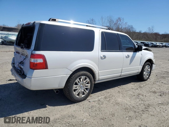 2012 Ford Expedition Max Limited with VIN 1FMJK1K54CEF17429, listed as a Copart auction lot 53512715 with 215,524 mi miles and Clean Title. Bid and sale history available at DreamBid. Image 3.