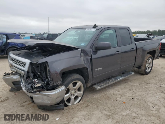 2015 Chevrolet Silverado 1500 LT with VIN 1GCRCREH7FZ296687, listed as a Copart auction lot 45854915 with 153,681 mi miles and Salvage Title. Bid and sale history available at carsss.com. Image 1.