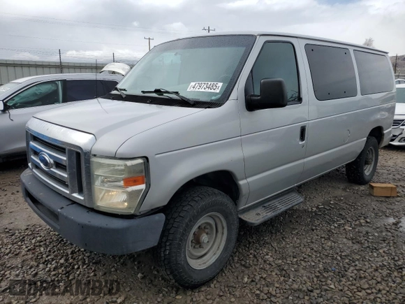 2008 Ford Econoline Passenger XL with VIN 1FBNE31LX8DA20587, listed as a Copart auction lot 47973485 with 218,047 mi miles and Clean Title. Bid and sale history available at carsss.com. Image 1.