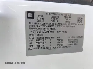 2012 GMC Sierra 1500 SLE z VIN 1GTR2VE75CZ218990, wystawiony jako IAAI lot #41565334 z przebiegiem 189 735 mil mil oraz . Historia ofert i sprzedaży dostępna na DreamBid. Obrazek 9.