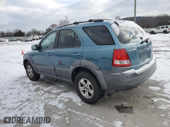 2003 Kia Sorento LX with VIN KNDJC733135076683, listed as a Copart auction lot 45785365 with 0 mi miles and Salvage Title. Bid and sale history available at carsss.com. Image 2.