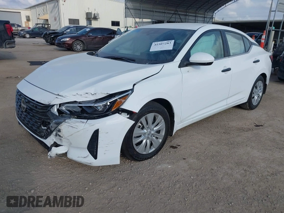 2025 Nissan Sentra S with VIN 3N1AB8BV7SY266777, listed as a IAAI auction lot 41507283 with 115 mi miles and . Bid and sale history available at DreamBid. Image 18.