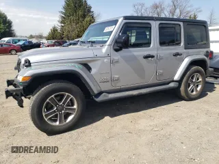 2021 Jeep Wrangler Unlimited Sahara с VIN 1C4HJXEN0MW527679, выставлен на аукционе Copart как лот 50097375 с пробегом 71 961 миль миль и Списание • Salvage title. История ставок и продаж доступна на DreamBid. Изображение 1.