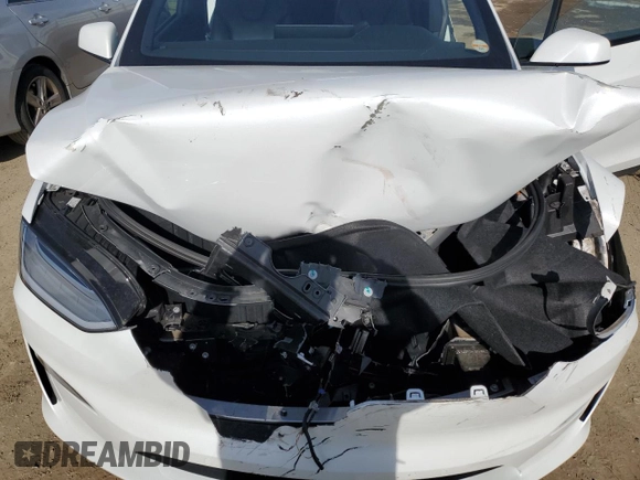 2022 Tesla Model X with VIN 7SAXCBE5XNF358319, listed as a Copart auction lot 50246555 with 12,863 mi miles and Salvage Title. Bid and sale history available at DreamBid. Image 11.