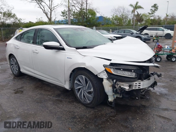 2021 Honda Insight Touring with VIN 19XZE4F94ME003177, listed as a IAAI auction lot 41377381 with 51,377 mi miles and . Bid and sale history available at carsss.com. Image 1.