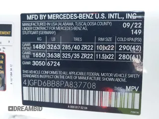 2023 Mercedes-Benz GLE 53 AMG with VIN 4JGFD6BB8PA837708, listed as a IAAI auction lot 41645242 with 31,385 mi miles and . Bid and sale history available at DreamBid. Image 9.