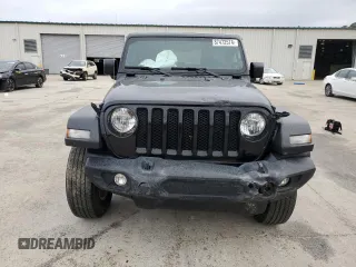 2021 Jeep Wrangler Sport S with VIN 1C4HJXAG8MW872384, listed as a Copart auction lot 87472574 with 49,684 mi miles and Salvage Title. Bid and sale history available at DreamBid. Image 5.