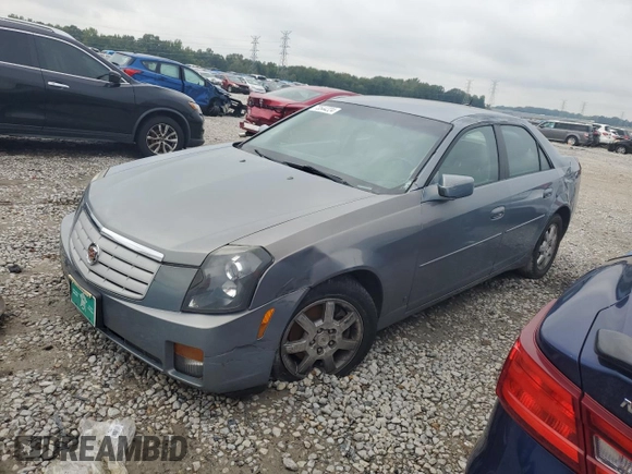 2007 Cadillac CTS with VIN 1G6DM57T570144580, listed as a Copart auction lot 73544224 with 0 mi miles and Salvage Title. Bid and sale history available at carsss.com. Image 1.