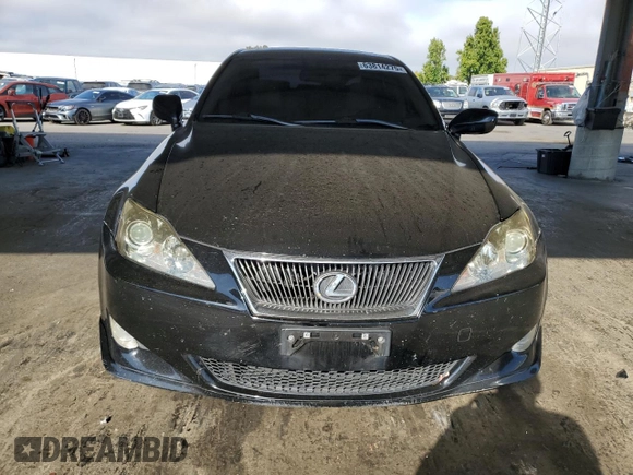 2007 Lexus IS 350 with VIN JTHBE262372012011, listed as a Copart auction lot 63814275 with 133,177 mi miles and Salvage title. Bid and sale history available at DreamBid. Image 5.