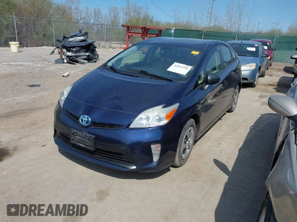 2013 Toyota Prius One with VIN JTDKN3DU0D0351571, listed as a IAAI auction lot 42033388 with 270,161 mi miles and . Bid and sale history available at DreamBid. Image 6.