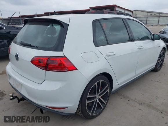 2017 Volkswagen Golf GTI S with VIN 3VW547AU4HM023548, listed as a IAAI auction lot 41534886 with 50,358 mi miles. Bid and sale history available at carsss.com. Image 4.