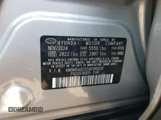 2025 Hyundai Ioniq 6 Limited z VIN KMHM54AC6SA096602, wystawiony jako Copart lot #59052875 z przebiegiem 1 860 mil mil oraz Szkoda całkowita • Salvage title. Historia ofert i sprzedaży dostępna na DreamBid. Obrazek 12.