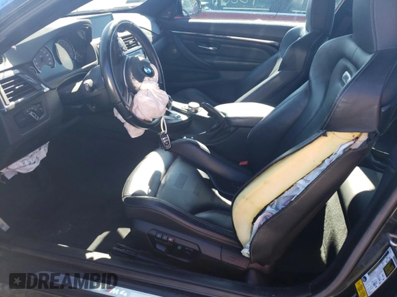 2015 BMW M4 with VIN WBS3R9C56FK330505, listed as a Copart auction lot 37317014 with 54,483 mi miles. Bid and sale history available at carsss.com. Image 7.