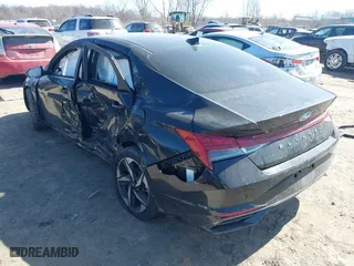 2021 Hyundai Elantra SEL with VIN KMHLN4AG8MU152426, listed as a IAAI auction lot 41781106 with 27,309 mi miles. Bid and sale history available at carsss.com. Image 3.