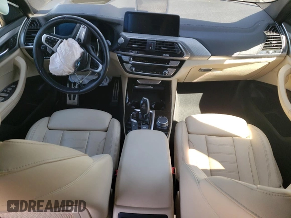 2021 BMW X3 sDrive30i with VIN 5UXTY3C09M9G62164, listed as a Copart auction lot 72846344 with 48,818 mi miles and Salvage Title. Bid and sale history available at carsss.com. Image 8.