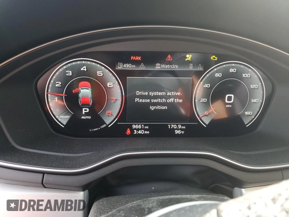 2022 Audi A5 Sportback S line Premium Plus with VIN WAUFACF56NA035507, listed as a Copart auction lot 67329273 with 9,661 mi miles. Bid and sale history available at carsss.com. Image 9.