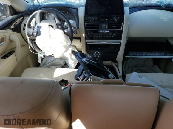 2024 Infiniti QX80 LUXE with VIN JN8AZ2AE2R9330185, listed as a Copart auction lot 45112575 with 0 mi miles and Salvage Title. Bid and sale history available at carsss.com. Image 8.