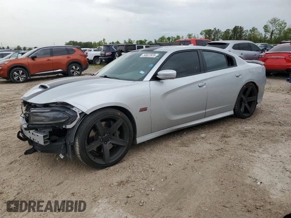 2019 Dodge Charger Scat Pack with VIN 2C3CDXGJ0KH688805, listed as a Copart auction lot 50822835 with 71,827 mi miles and Salvage Title. Bid and sale history available at DreamBid. Image 1.