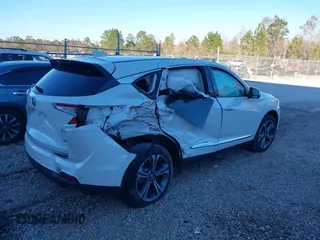 2023 Acura RDX w/Advance Package with VIN 5J8TC2H73PL004653, listed as a IAAI auction lot 41158320 with 4,692 mi miles. Bid and sale history available at carsss.com. Image 4.