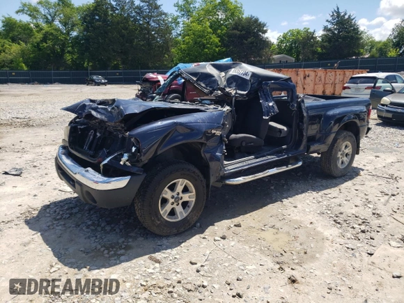 2002 Ford Ranger XL Fleet with VIN 1FTZR45E32PA95379, listed as a Copart auction lot 82877164 with 198,116 mi miles and Salvage title. Bid and sale history available at DreamBid. Image 1.