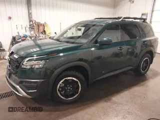 2024 Nissan Pathfinder Rock Creek with VIN 5N1DR3BD7RC301350, listed as a IAAI auction lot 41726175 with 5,304 mi miles and . Bid and sale history available at DreamBid. Image 2.