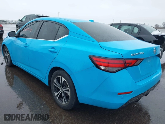 2021 Nissan Sentra SV with VIN 3N1AB8CV3MY259746, listed as a IAAI auction lot 41943148 with 55,866 mi miles and . Bid and sale history available at DreamBid. Image 3.