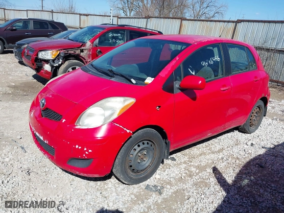 2010 Toyota Yaris with VIN JTDKT4K36A5295530, listed as a IAAI auction lot 41896456 with 337,570 mi miles. Bid and sale history available at carsss.com. Image 2.