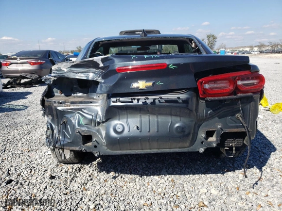 2021 Chevrolet Camaro 1LT with VIN 1G1FB1RX9M0123949, listed as a Copart auction lot 43780855 with 34,882 mi miles and Non Repairable. Bid and sale history available at carsss.com. Image 6.