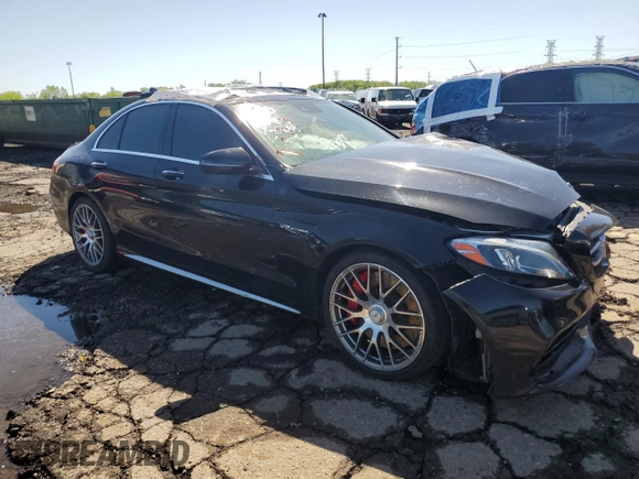 2017 Mercedes-Benz C 63 S AMG with VIN 55SWF8HB3HU186688, listed as a Copart auction lot 57299905 with 47,913 mi miles and Clean title. Bid and sale history available at DreamBid. Image 4.