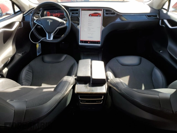 2016 Tesla Model S 70 with VIN 5YJSA1E17GF159171, listed as a Copart auction lot 57258495 with 119,849 mi miles and Salvage title. Bid and sale history available at DreamBid. Image 8.