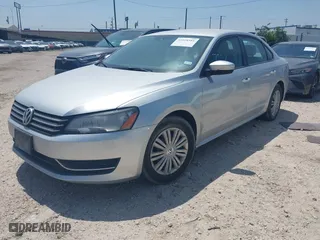 2015 Volkswagen Passat 1.8T S with VIN 1VWAS7A3XFC004738, listed as a IAAI auction lot 41928581 with 1 mi miles. Bid and sale history available at carsss.com. Image 2.