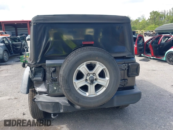 2018 Jeep Wrangler Sport with VIN 1C4GJXAG5JW138437, listed as a IAAI auction lot 42694278 with 58,258 mi miles and . Bid and sale history available at DreamBid. Image 16.