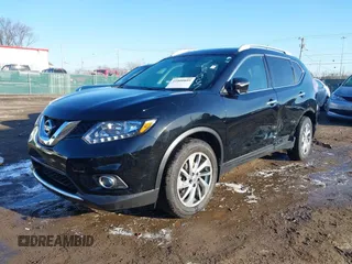 2014 Nissan Rogue S with VIN 5N1AT2MV7EC755967, listed as a IAAI auction lot 41800889 with 130,811 mi miles. Bid and sale history available at carsss.com. Image 17.