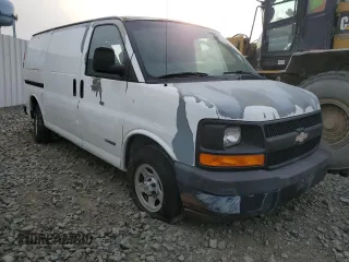 2003 Chevrolet Express Cargo with VIN 1GCFG25T331166595, listed as a Copart auction lot 88467555 with 46,303 mi miles and Salvage Title. Bid and sale history available at DreamBid. Image 4.